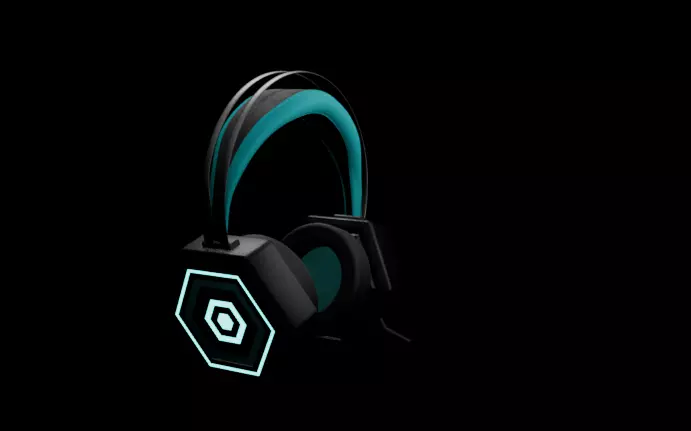 High-Poly gaming Headphones 3D Model 3D model_15