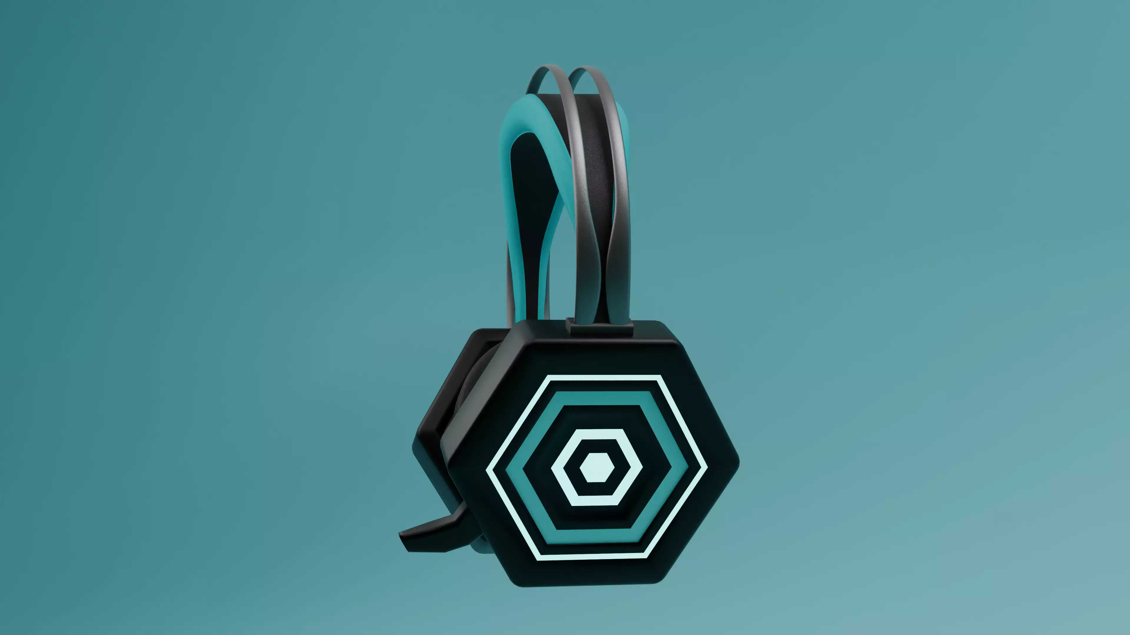 High-Poly gaming Headphones 3D Model 3D model_6