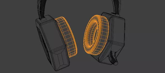 High-Poly gaming Headphones 3D Model 3D model_21