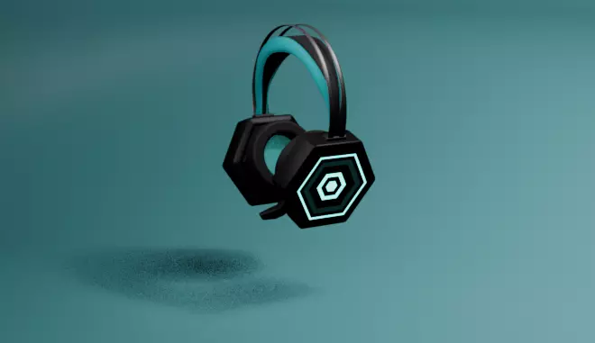 High-Poly gaming Headphones 3D Model 3D model_16