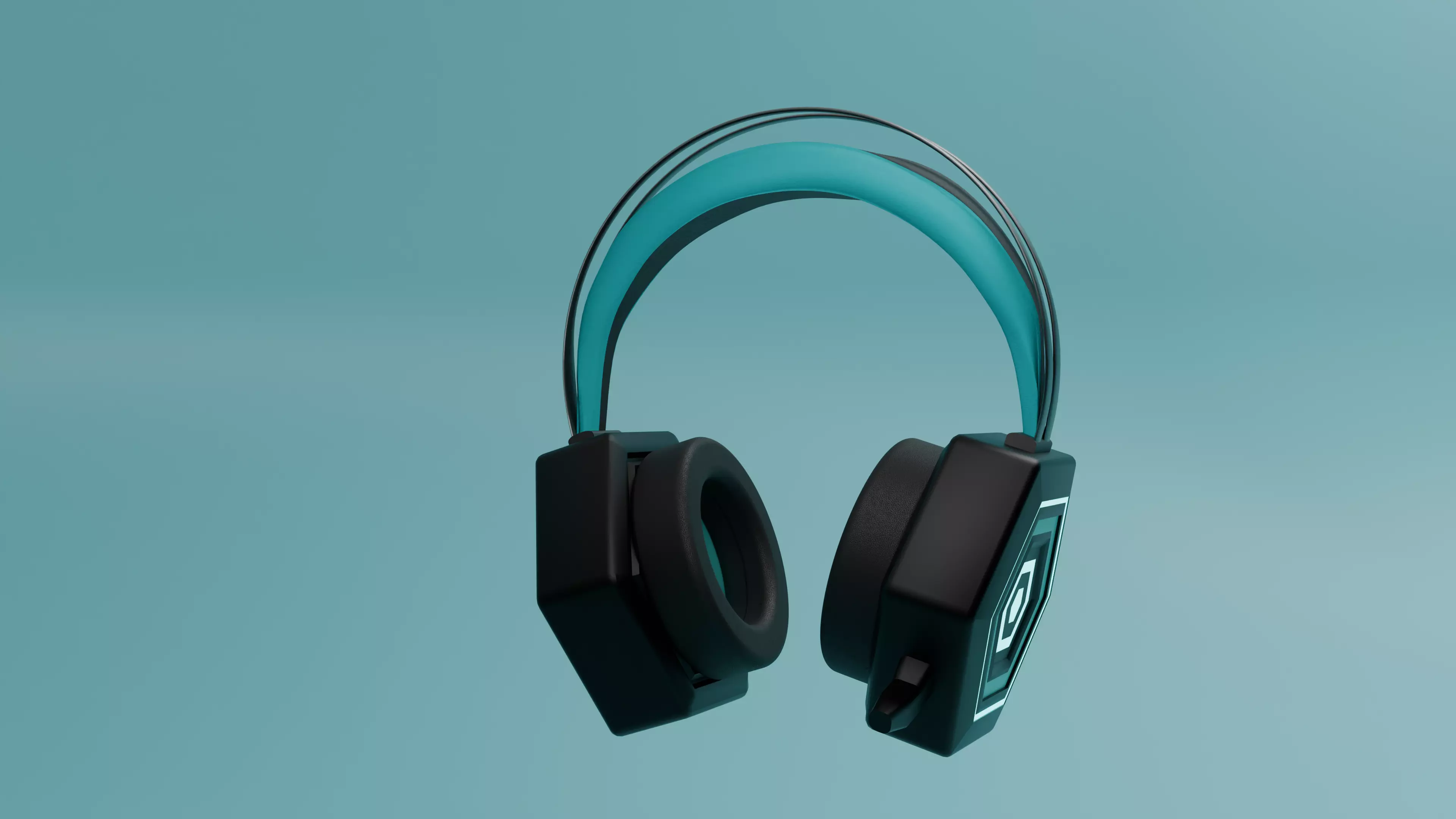 High-Poly gaming Headphones 3D Model 3D model_11