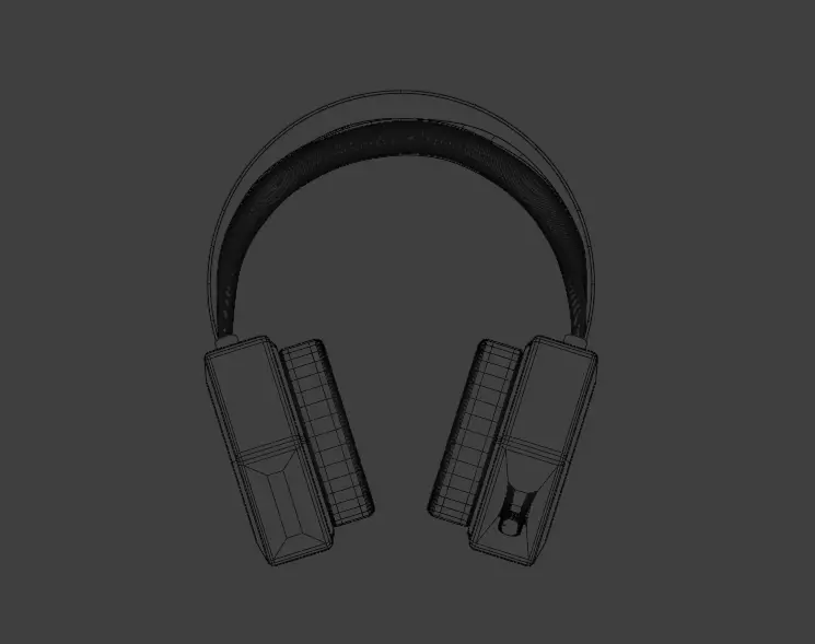High-Poly gaming Headphones 3D Model 3D model_29