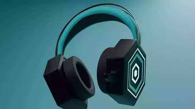 High-Poly gaming Headphones 3D Model