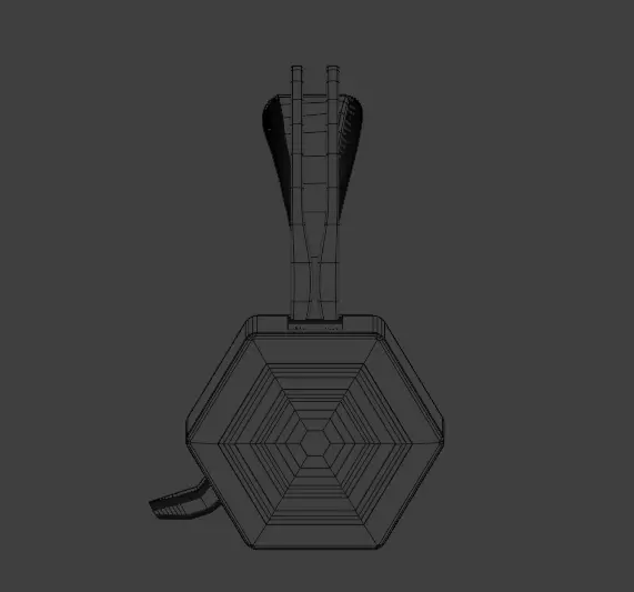 High-Poly gaming Headphones 3D Model 3D model_31