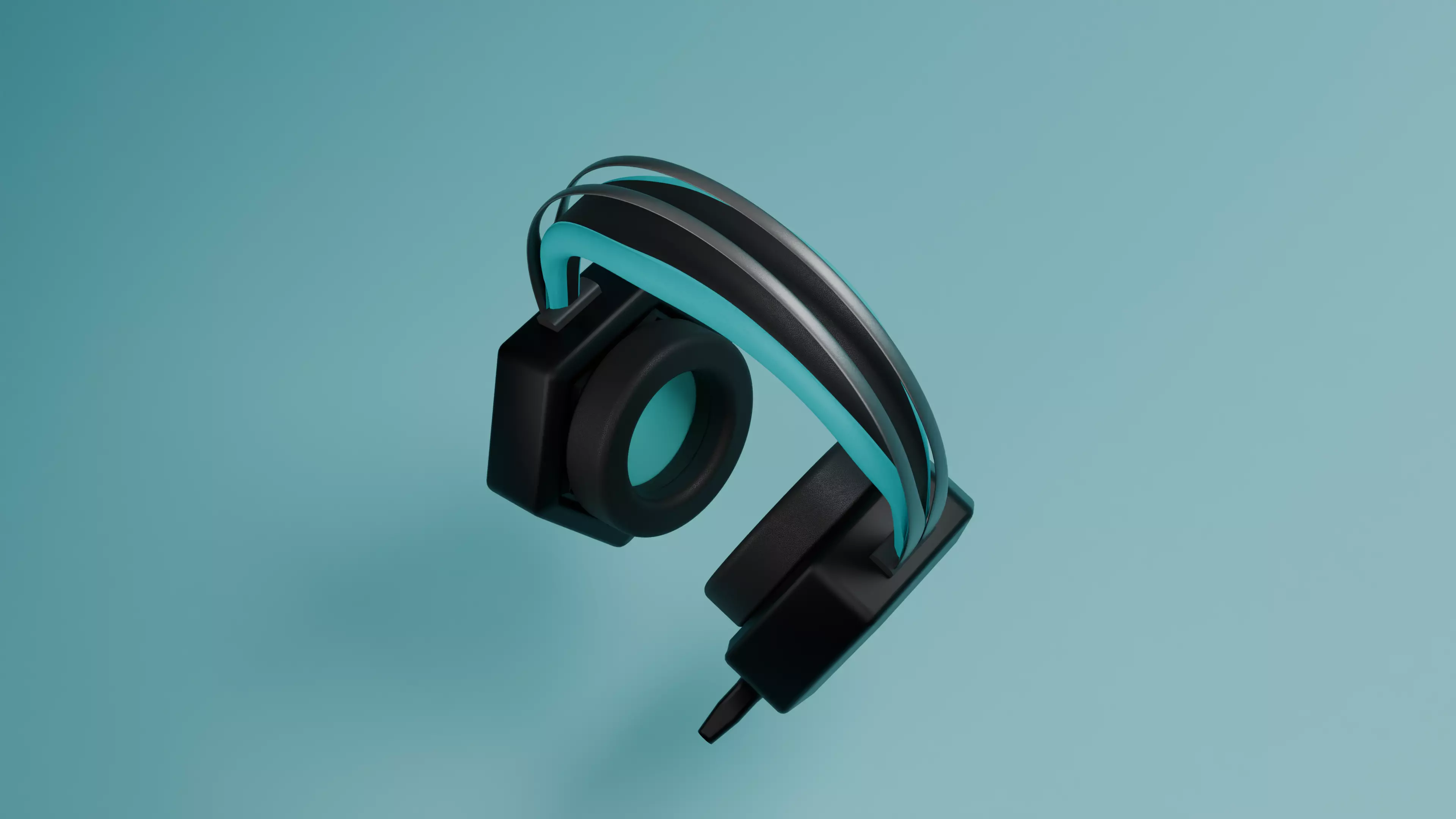 High-Poly gaming Headphones 3D Model 3D model_1