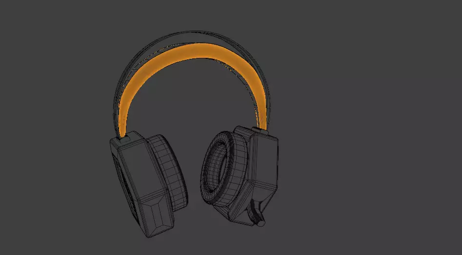 High-Poly gaming Headphones 3D Model 3D model_20