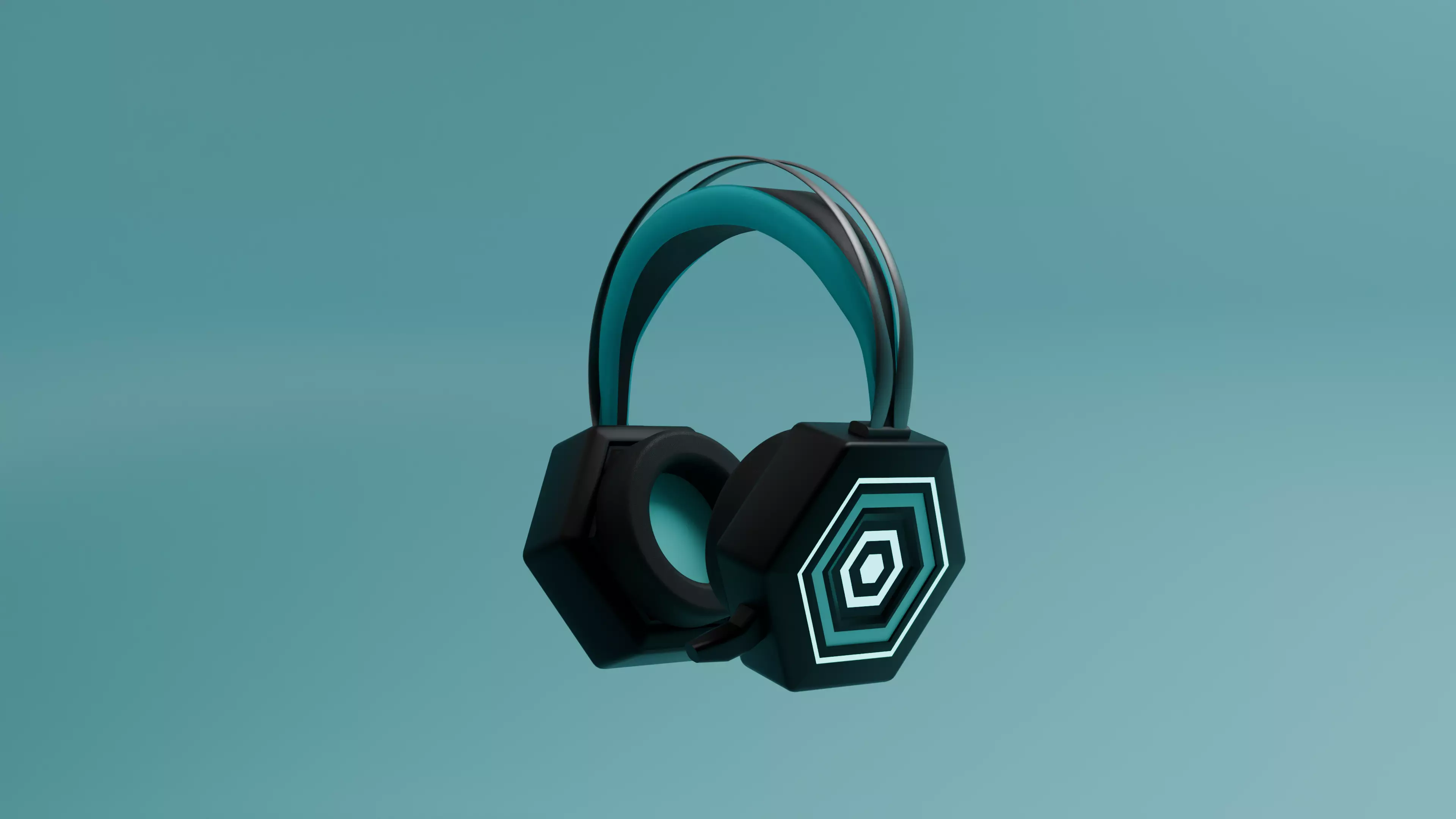 High-Poly gaming Headphones 3D Model 3D model_3