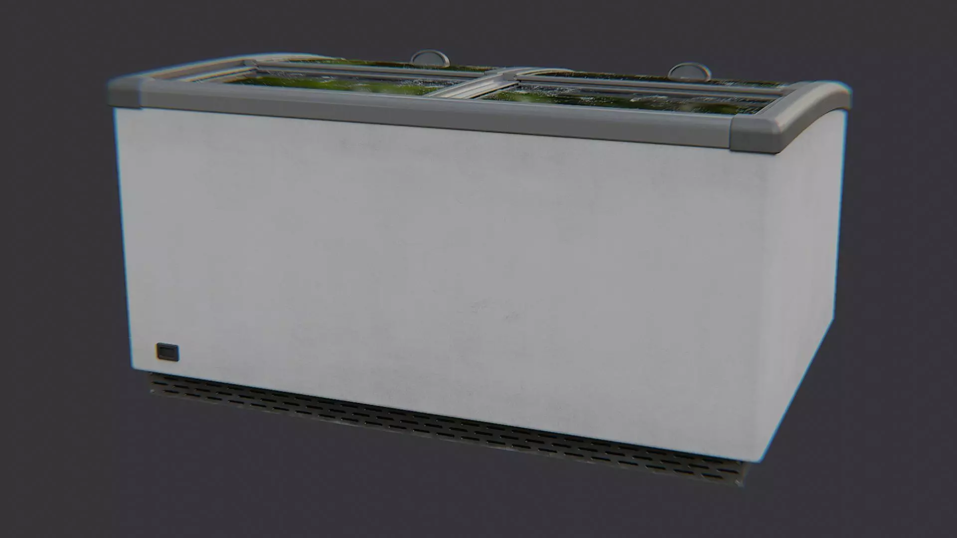 Supermarket Display Freezer Cabinet Low-poly 3D model_1