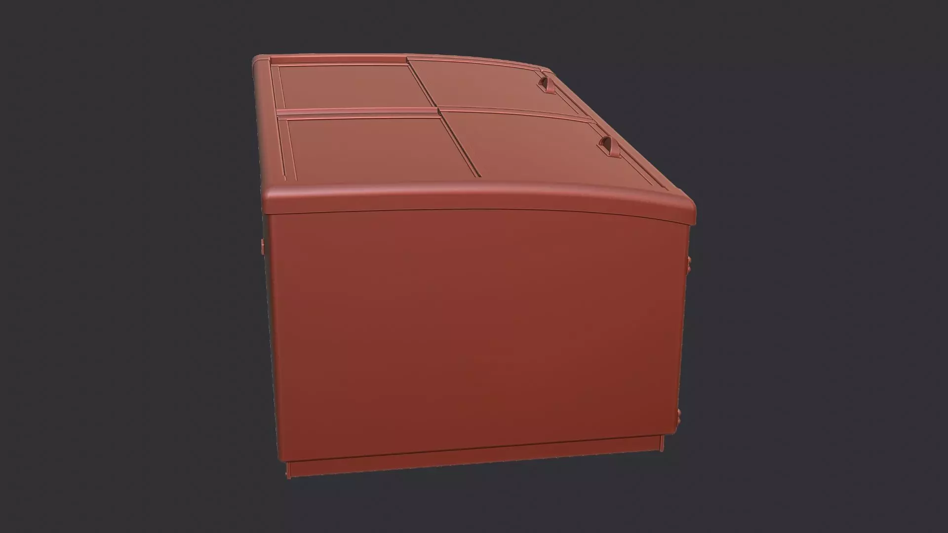 Supermarket Display Freezer Cabinet Low-poly 3D model_6