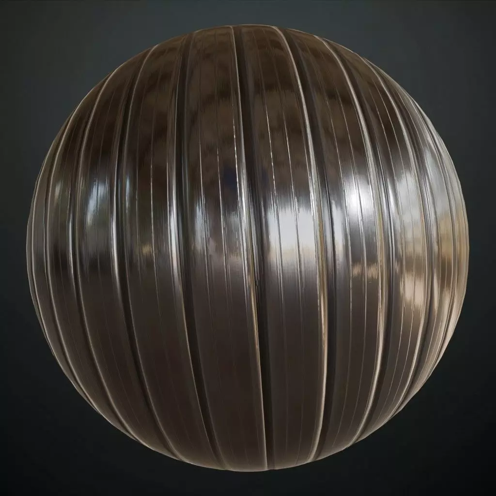 Clean Silver Corrugated Metal Siding PBR Seamless Texture_0