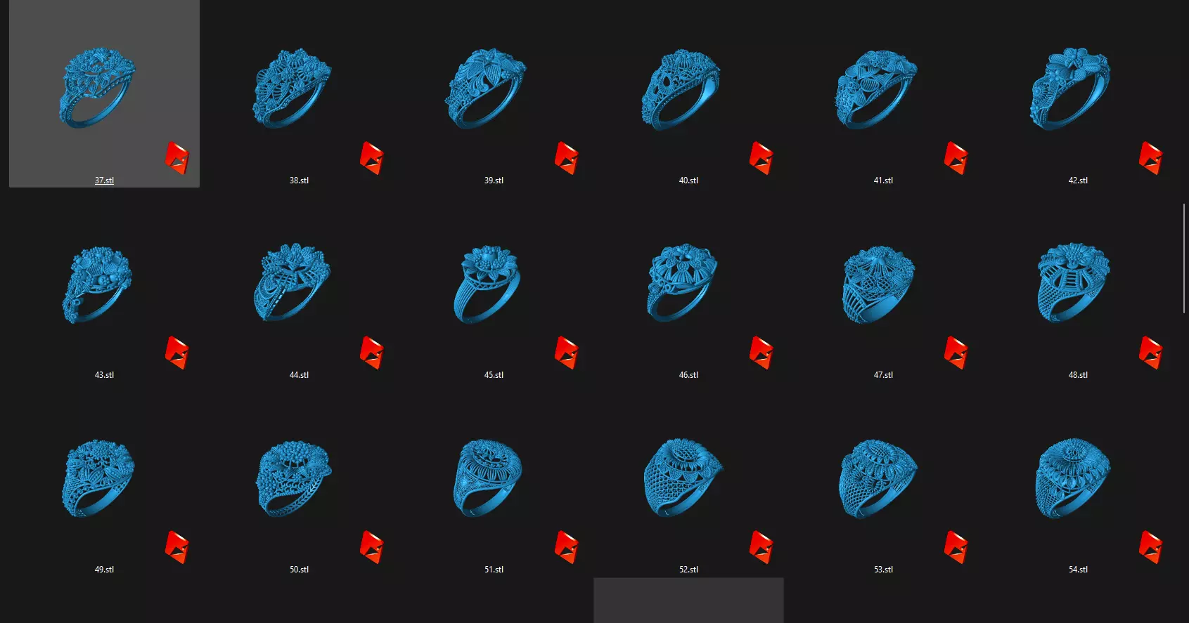 100 PLUS TURKISH RING STL READY TO PRINT 3D print model_3