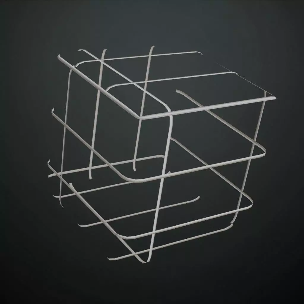 Minimal Clean Wire Grid Fence Texture PBR Seamless Texture_4