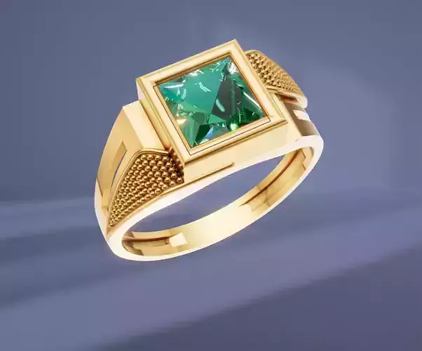  Gents ring single stone