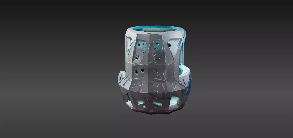 Modern Planter Lamp 3D Print Model Decorative Home 3D model_8