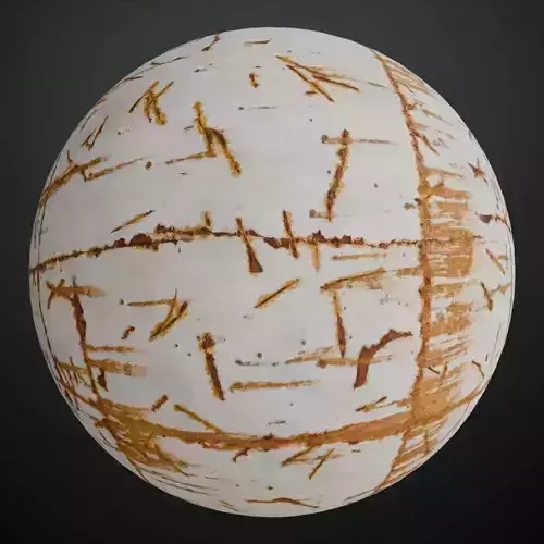 Scratched White Painted Corroded Iron Sheet PBR Seamless Texture Scratched White Painted Corroded Iron Sheet PBR Seamless Texture