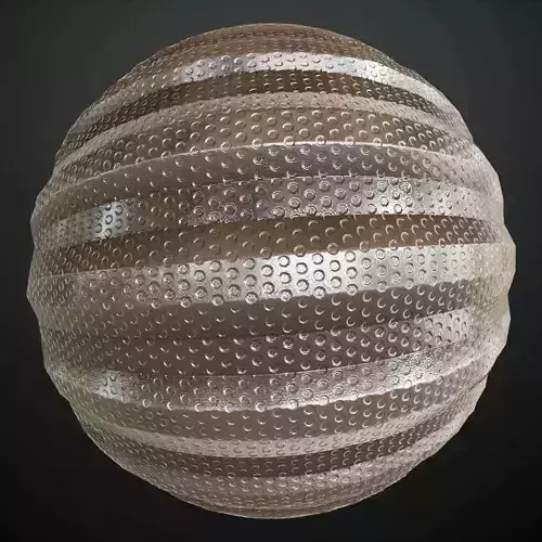 Perforated Corrugated Metal Grill Texture PBR Seamless Texture