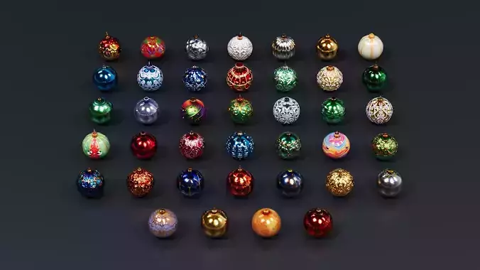Christmas decoration colored ball