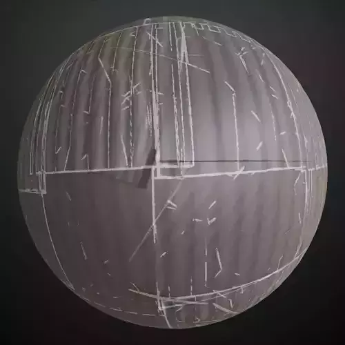 Damaged Corrugated Metal Sheet Texture PBR Seamless