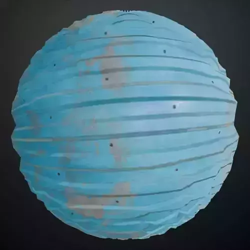 Rusted Blue Painted Corrugated Steel Siding PBR Seamless Texture Rusted Blue Painted Corrugated Steel Siding PBR Seamless Texture