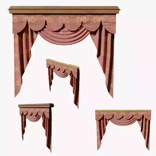 Deco Curtains Baroque Series DoubleFlower LT1 N3