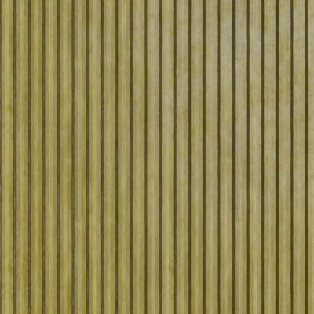 Worn Yellow Corrugated Steel Sheet PBR Seamless Texture_2