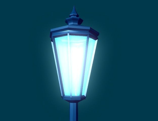 3D Lamp street 3D model_5