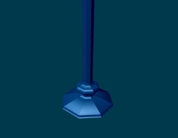 3D Lamp street 3D model_1