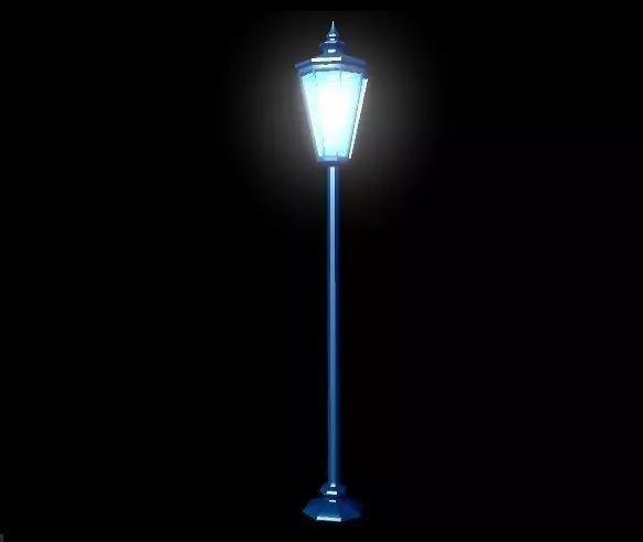 3D Lamp street 3D model_0