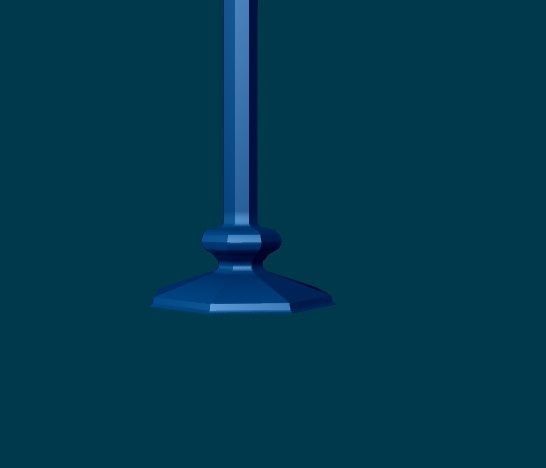 3D Lamp street 3D model_2