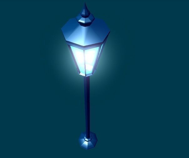 3D Lamp street 3D model_6