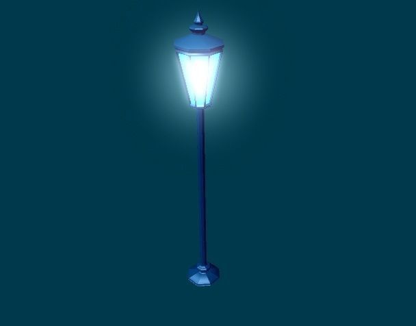 3D Lamp street 3D model_3