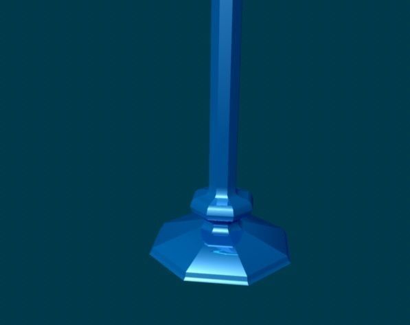 3D Lamp street 3D model_8