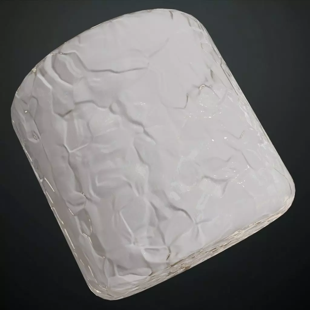 White Crumpled Aluminium Foil Texture PBR Seamless Texture_1