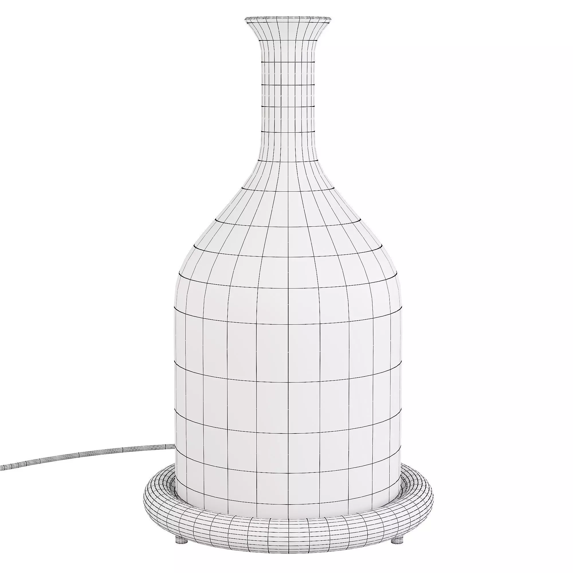 Campane Table lamp Low-poly 3D model_3
