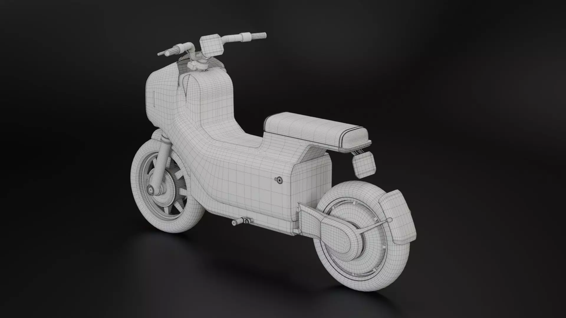 Futuristic Electric bike - Mini EV Bike 3D model_6