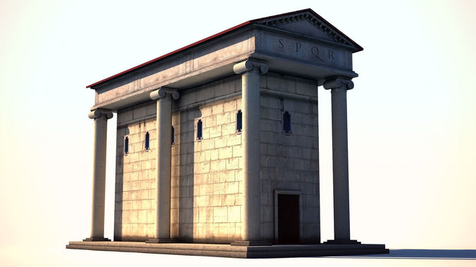 Ancient Rome Building 2 Low-poly 3D model