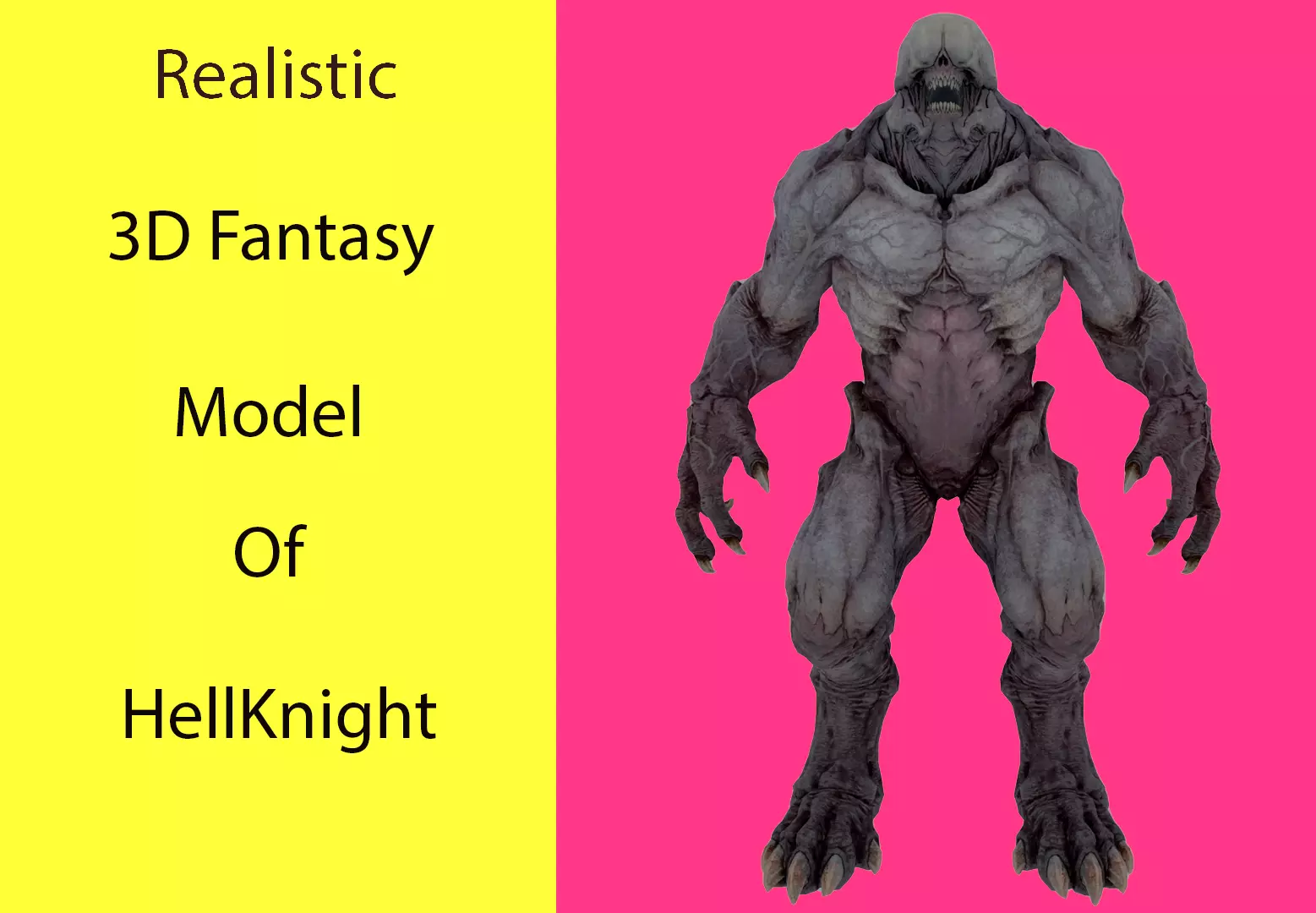 Hell Knight Low-poly 3D model