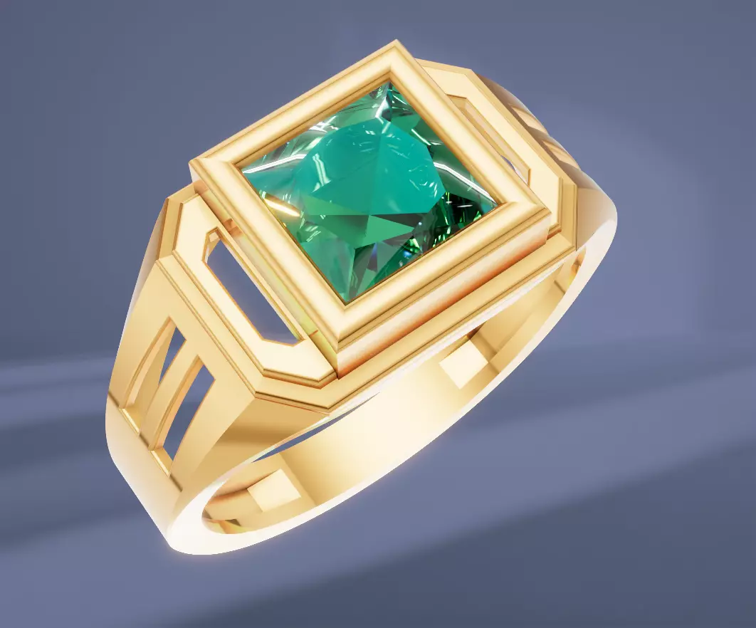 Gents Ring 3D print model_0