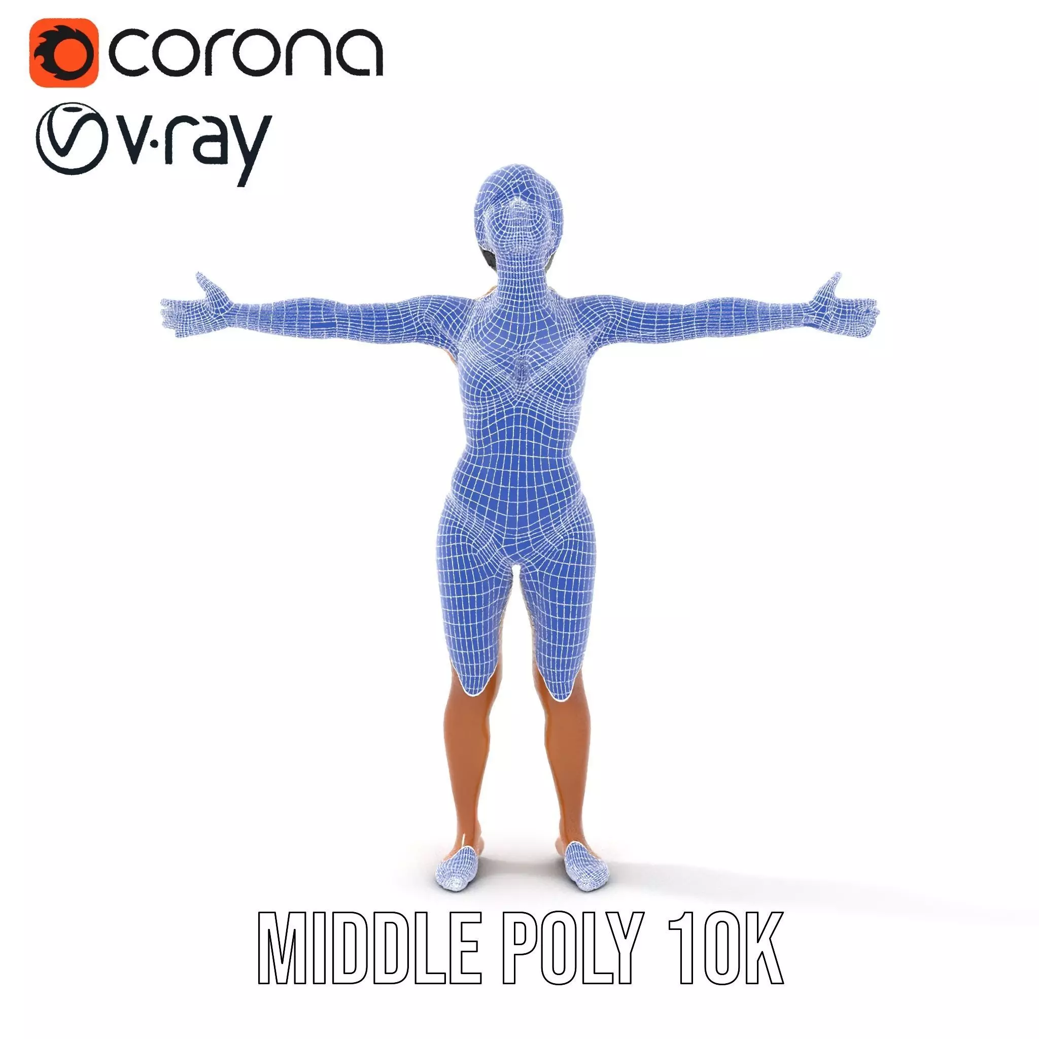 Elegant White Bikini model pack Low-poly 3D model_27