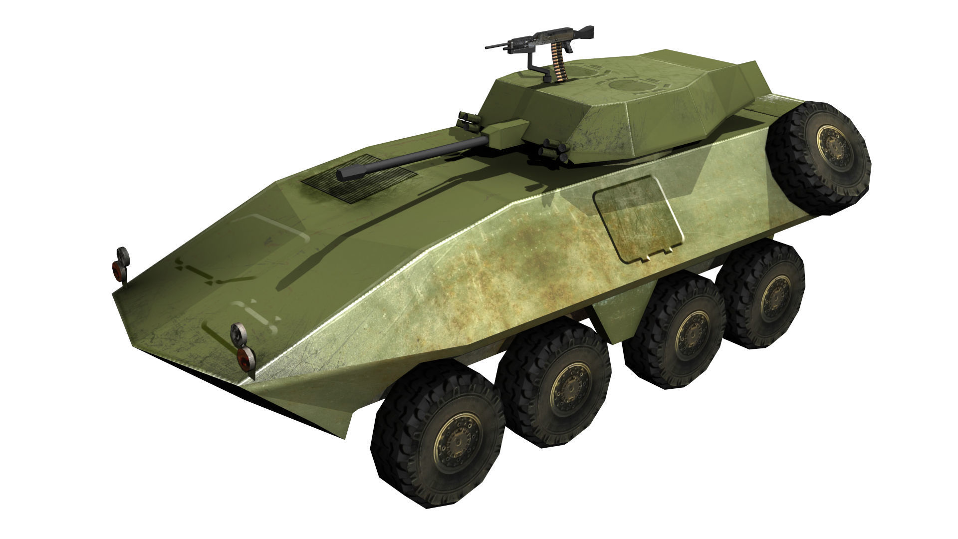 5 LAV 25 APC models for VR and Games Low-poly 3D model_1
