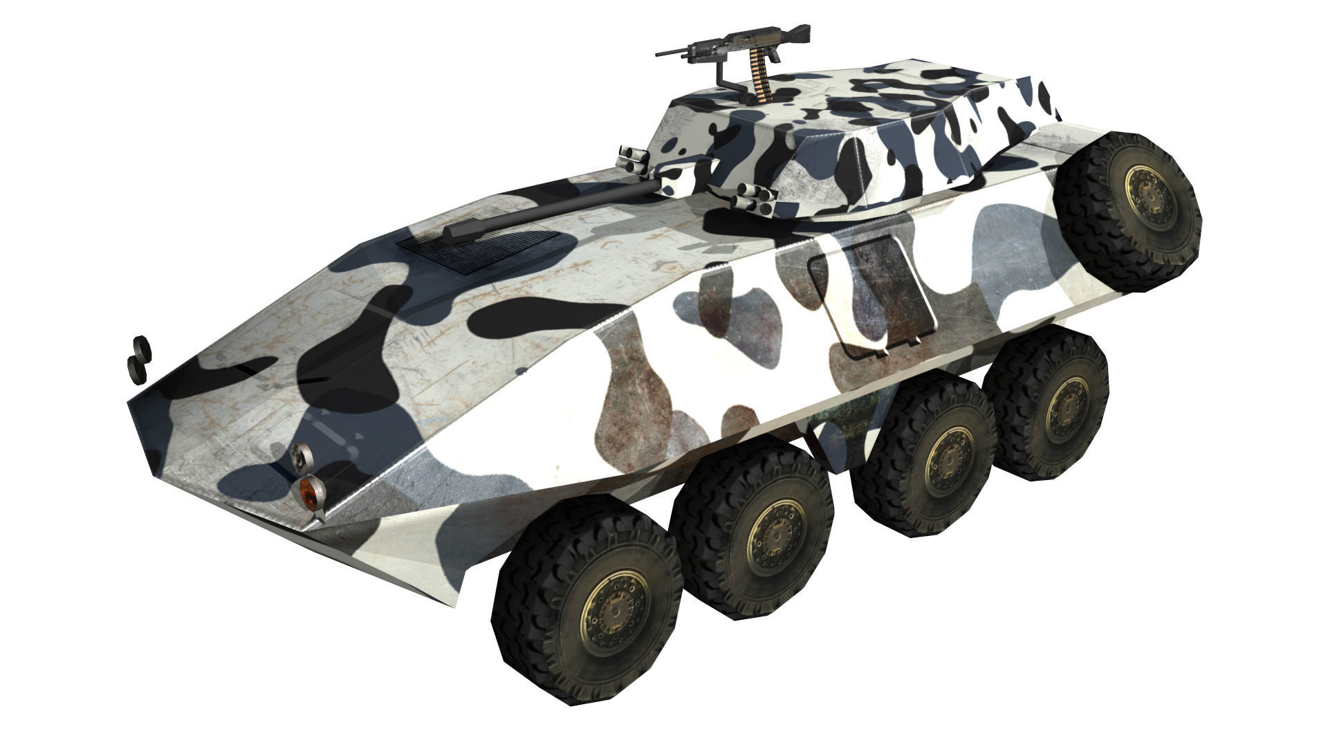 5 LAV 25 APC models for VR and Games Low-poly 3D model_5