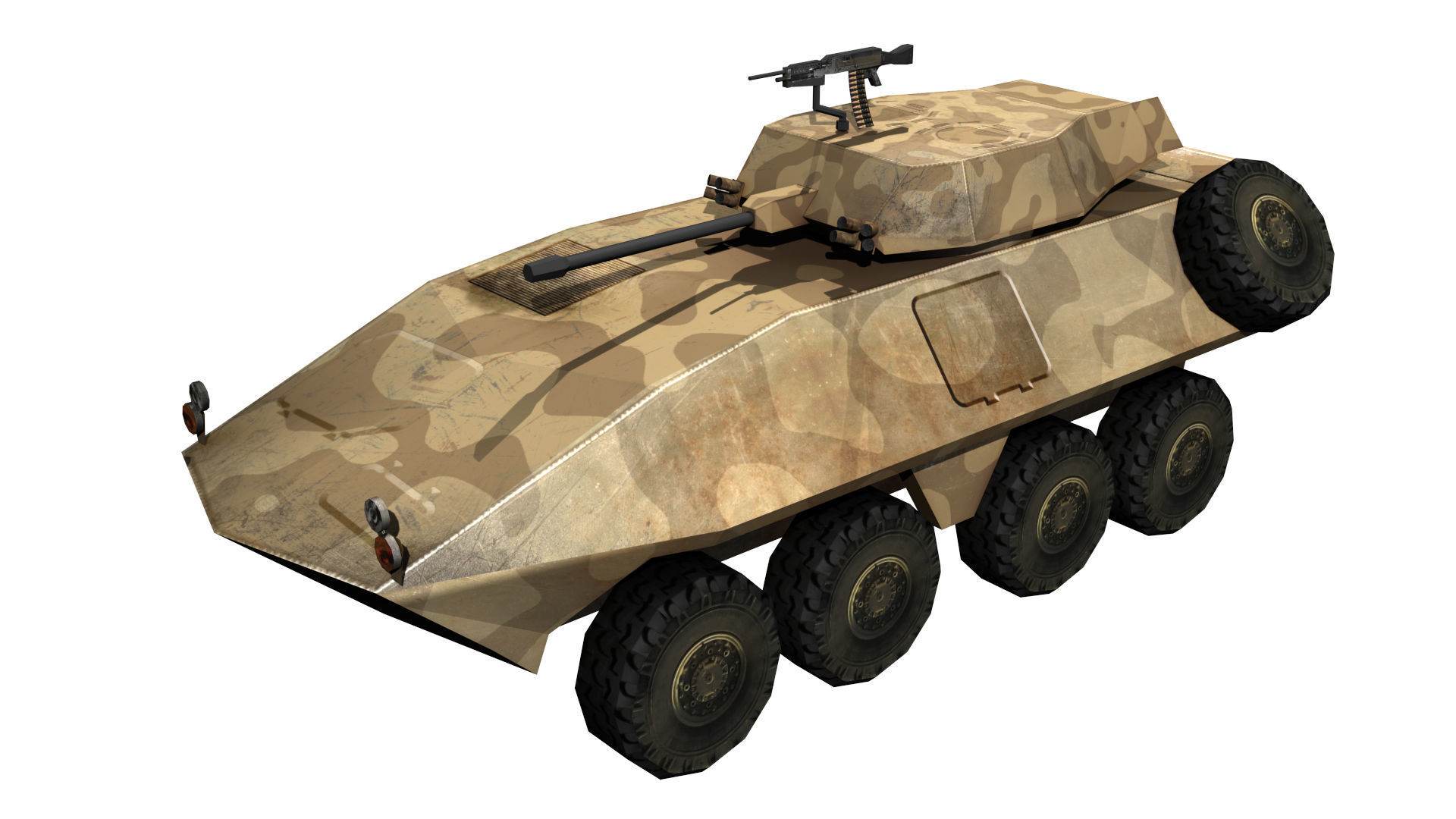 5 LAV 25 APC models for VR and Games Low-poly 3D model_3