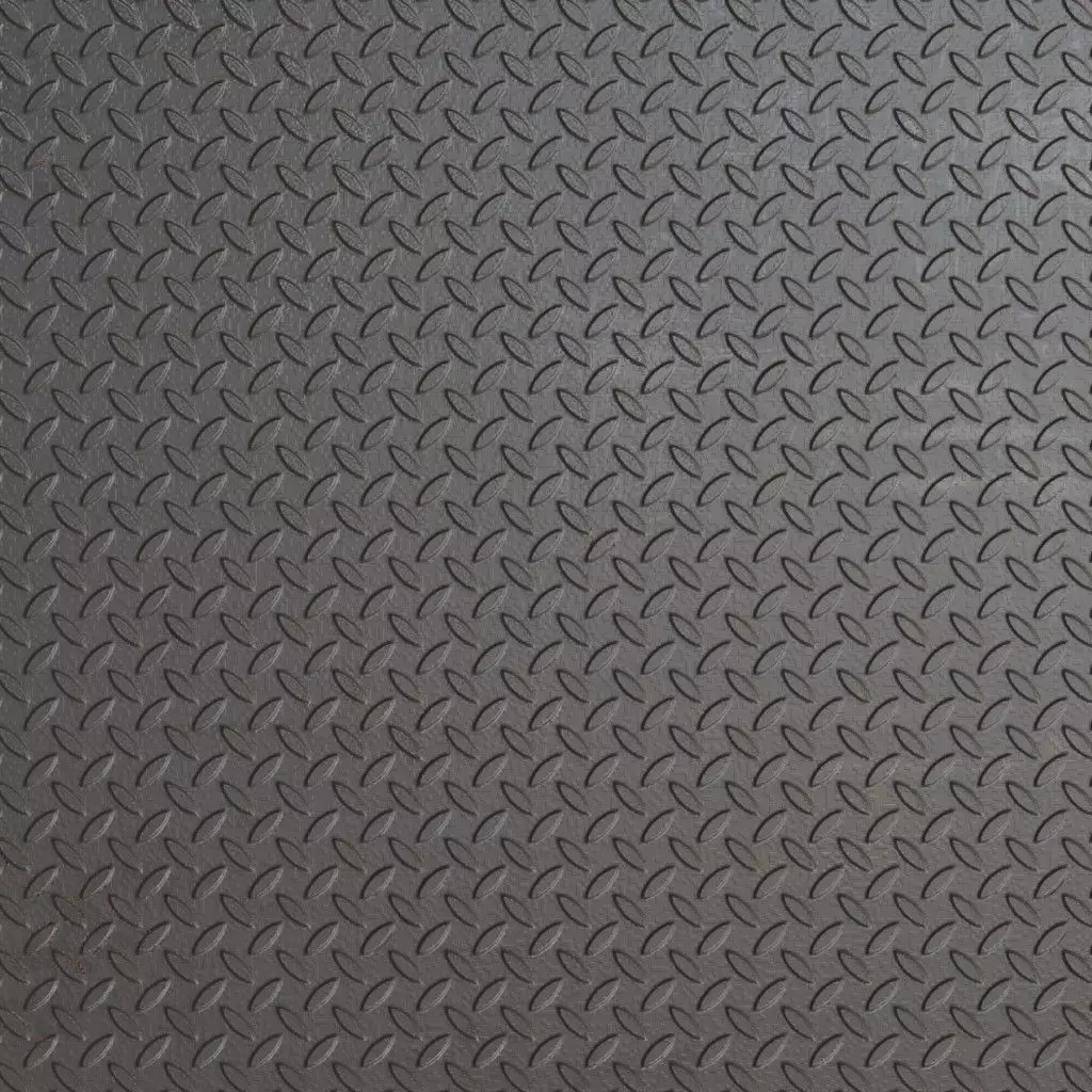 Dark Clean Diamond Tread Plate Metal PBR Seamless Texture_2