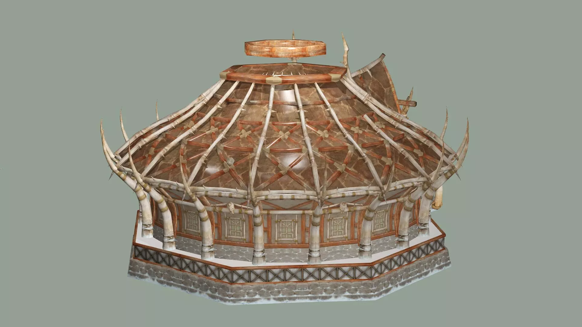 Old Hut-House C Low-Poly 3D Model Low-poly 3D model_5