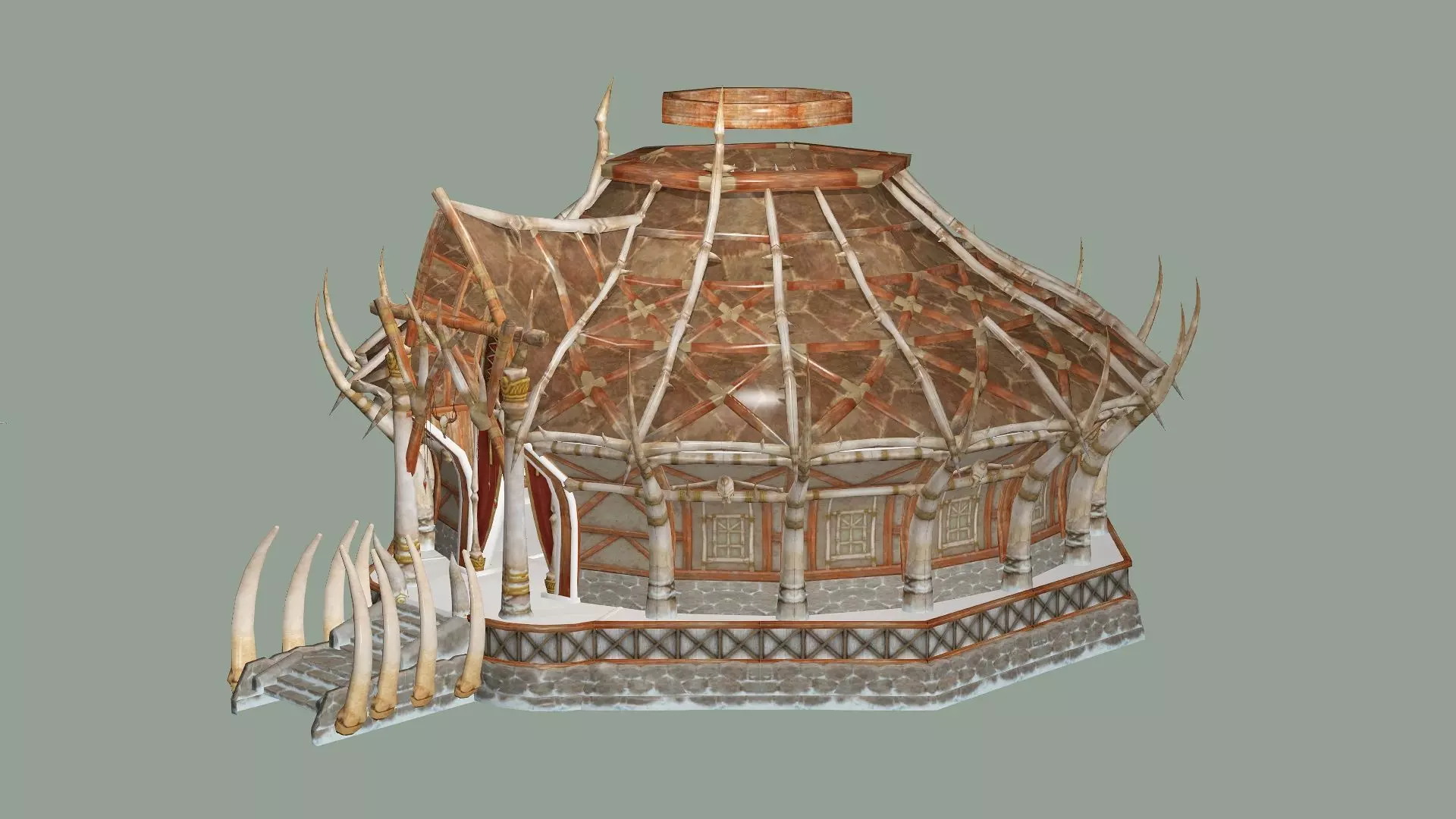 Old Hut-House C Low-Poly 3D Model Low-poly 3D model_3