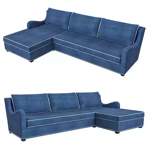 Modular and modern fabric sofa