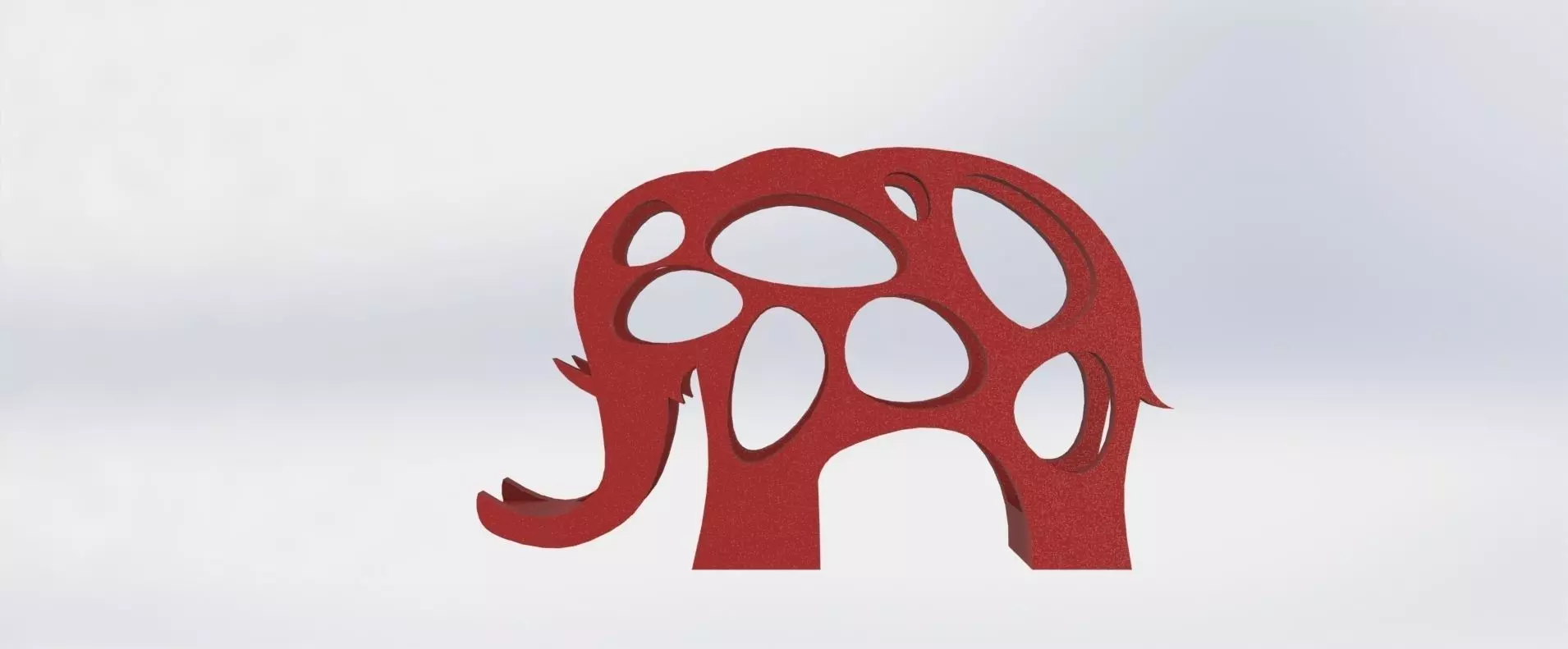Elephant Napkin Holder 3D print model
