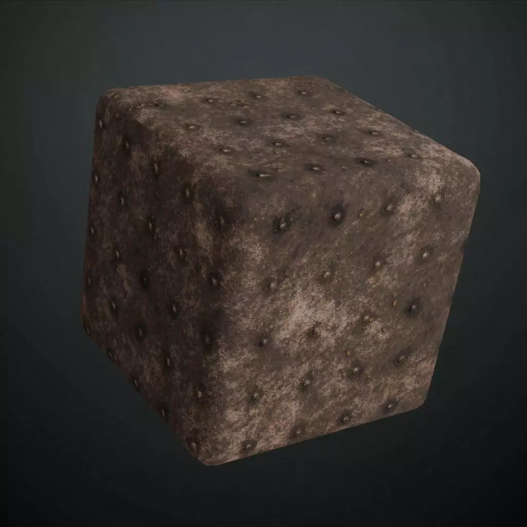 Rusted Rough Perforated Metal Sheet PBR Seamless Texture_4