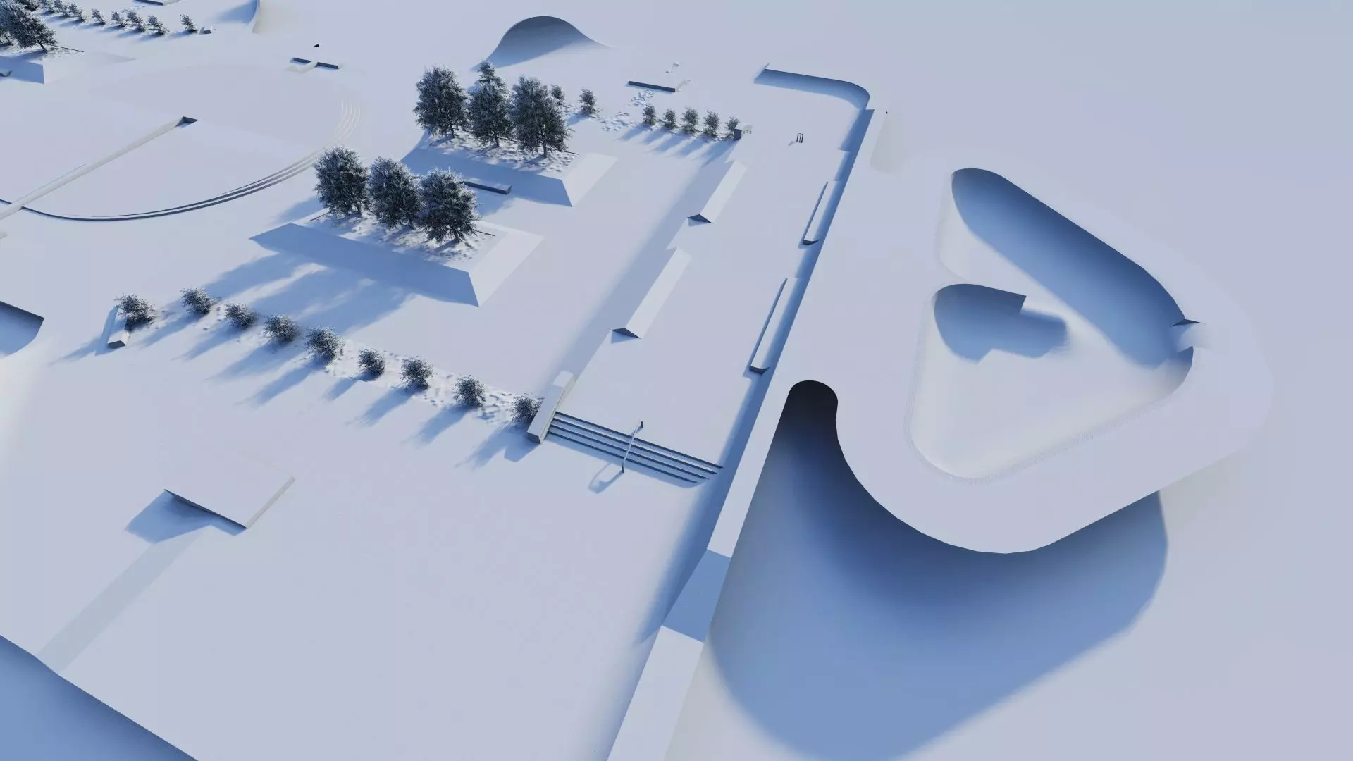 Skatepark-Skate Park PACK 3D model_18