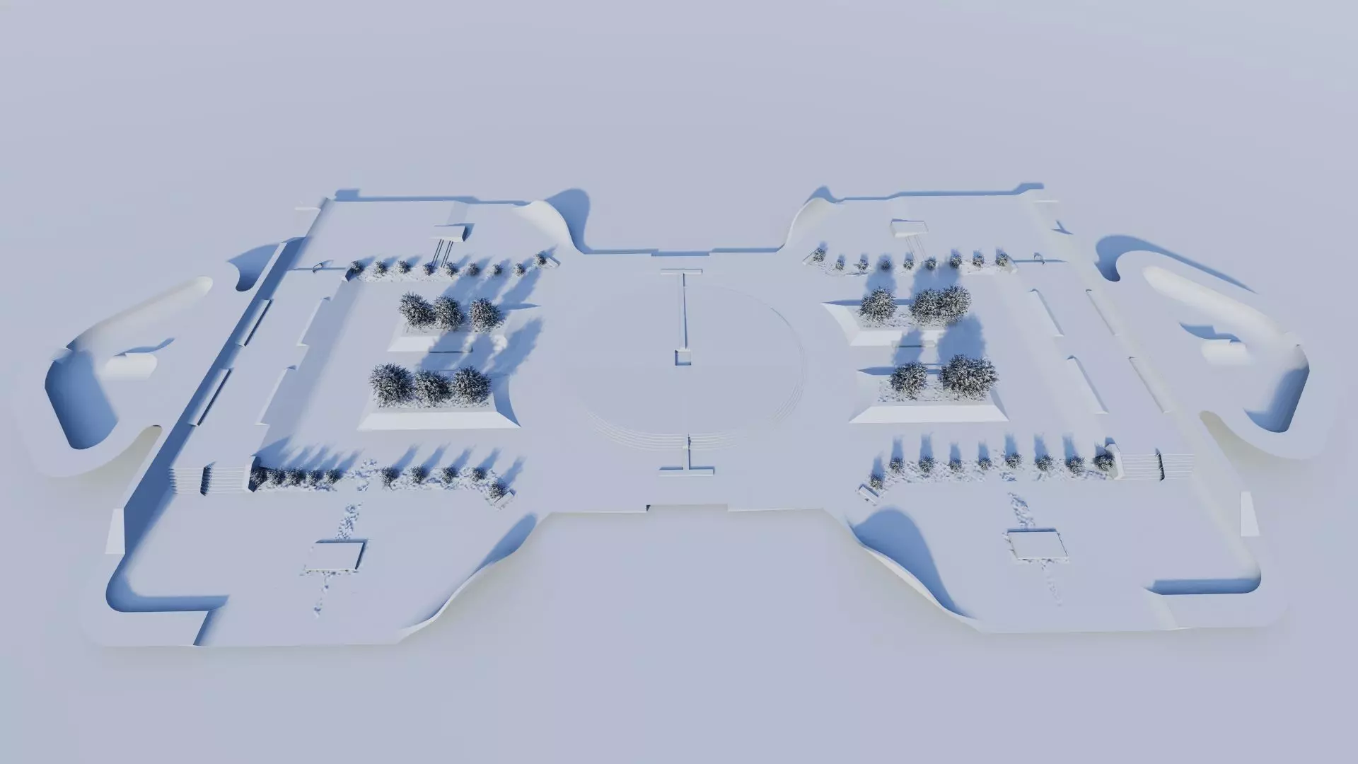 Skatepark-Skate Park PACK 3D model_12